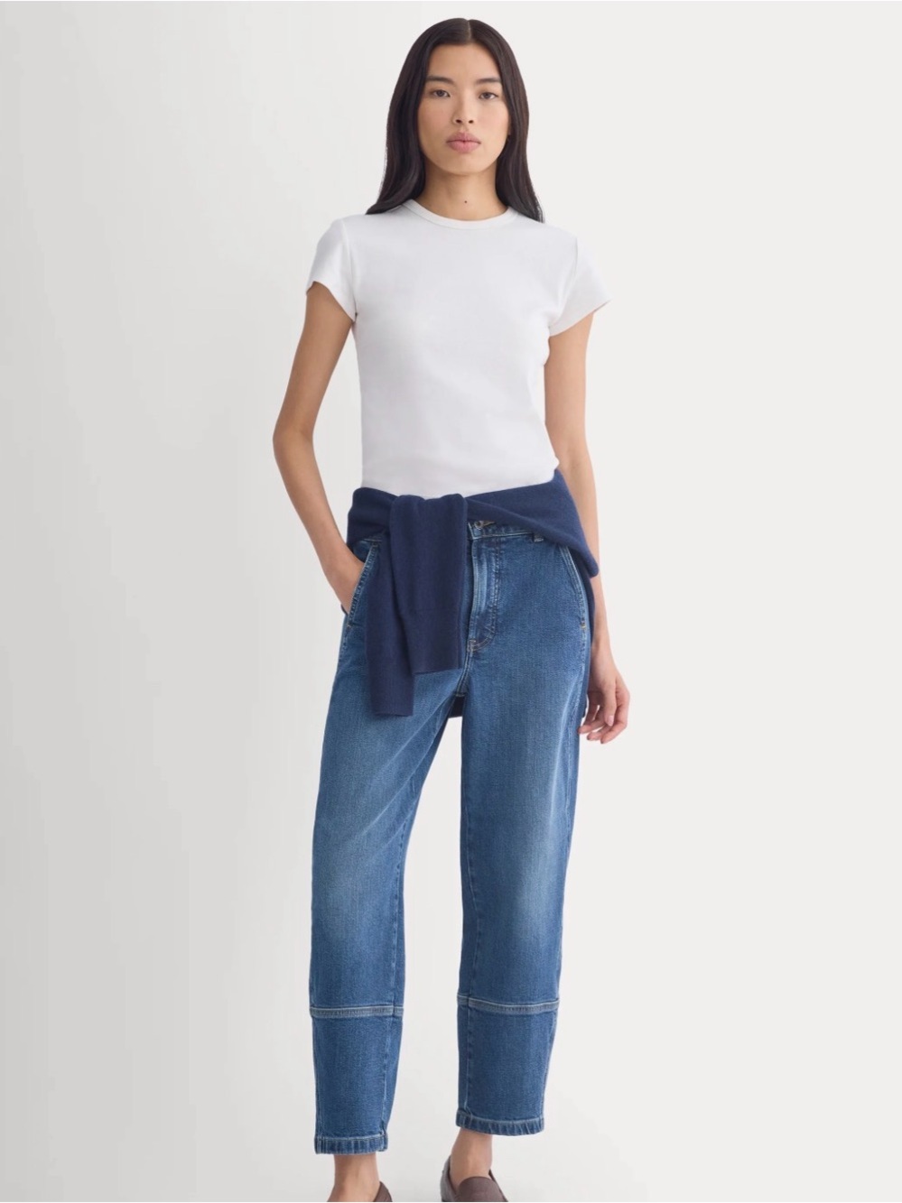 Everlane Utility Barrel Pants in Deep Indigo
